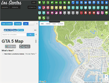 Tablet Screenshot of gta-5-map.com